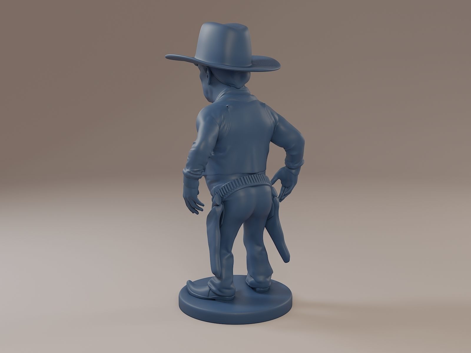 Donald Trump Cowboy 3D print model_4