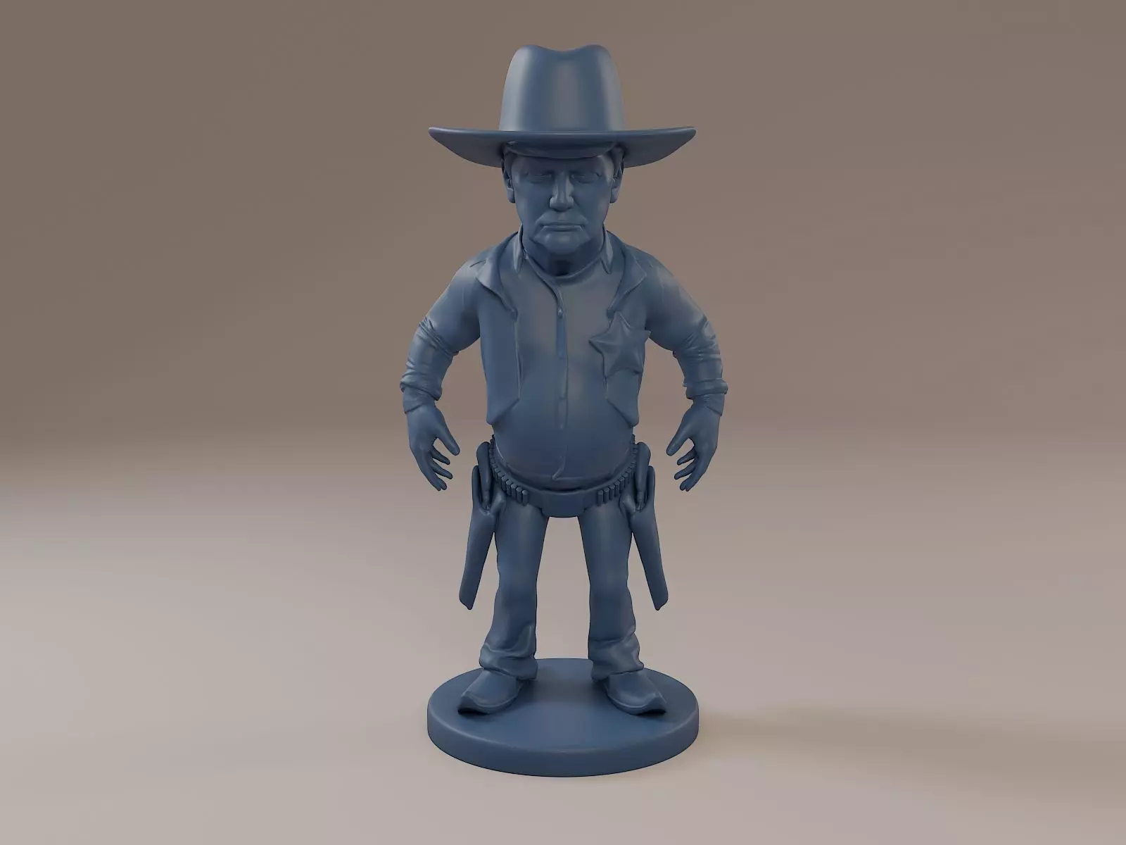 Donald Trump Cowboy 3D print model_0