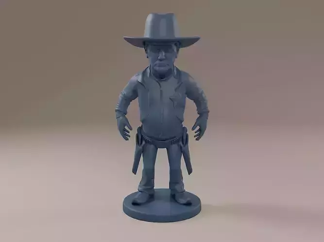 Donald Trump Cowboy 3D print model