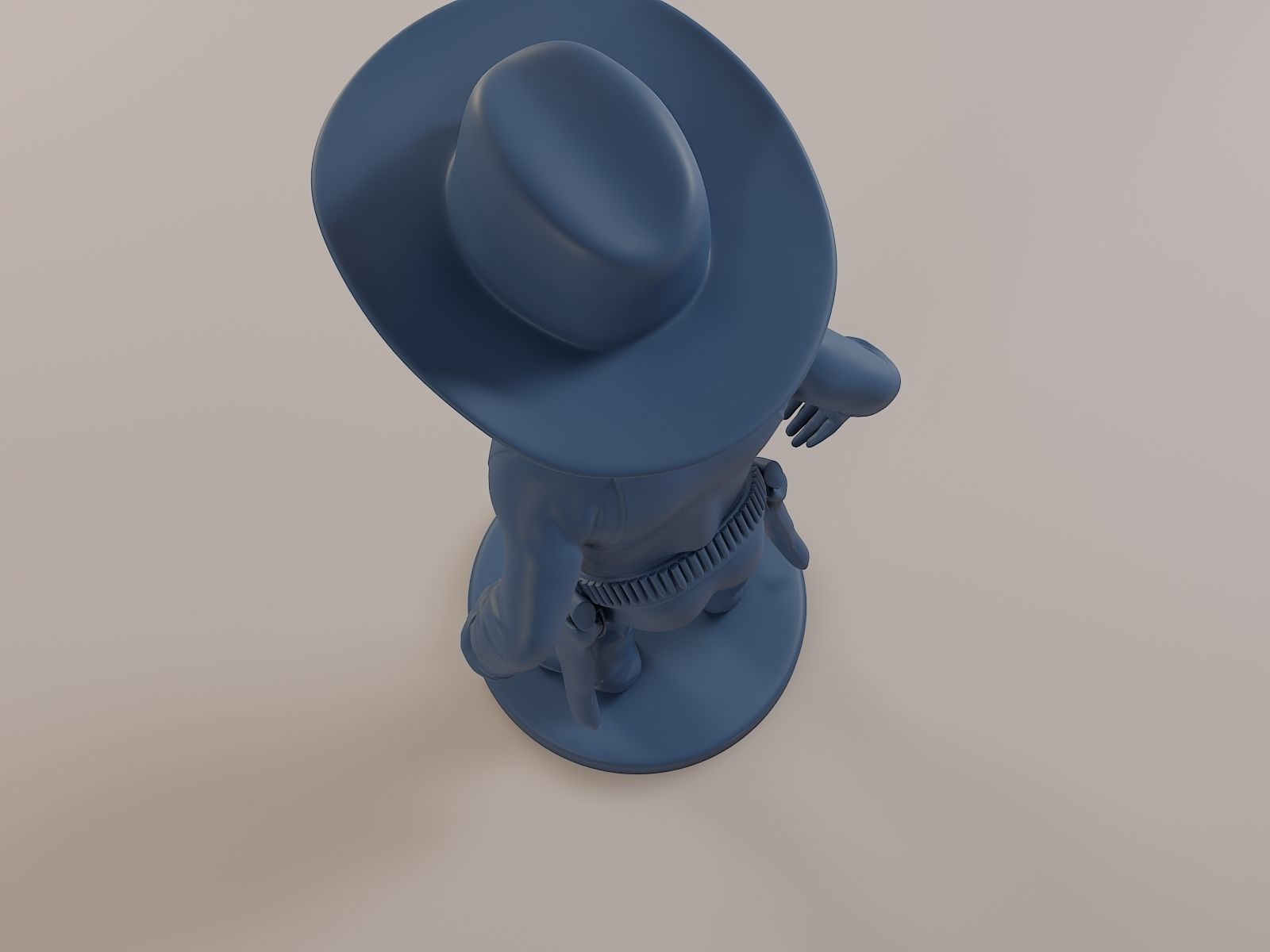 Donald Trump Cowboy 3D print model_14