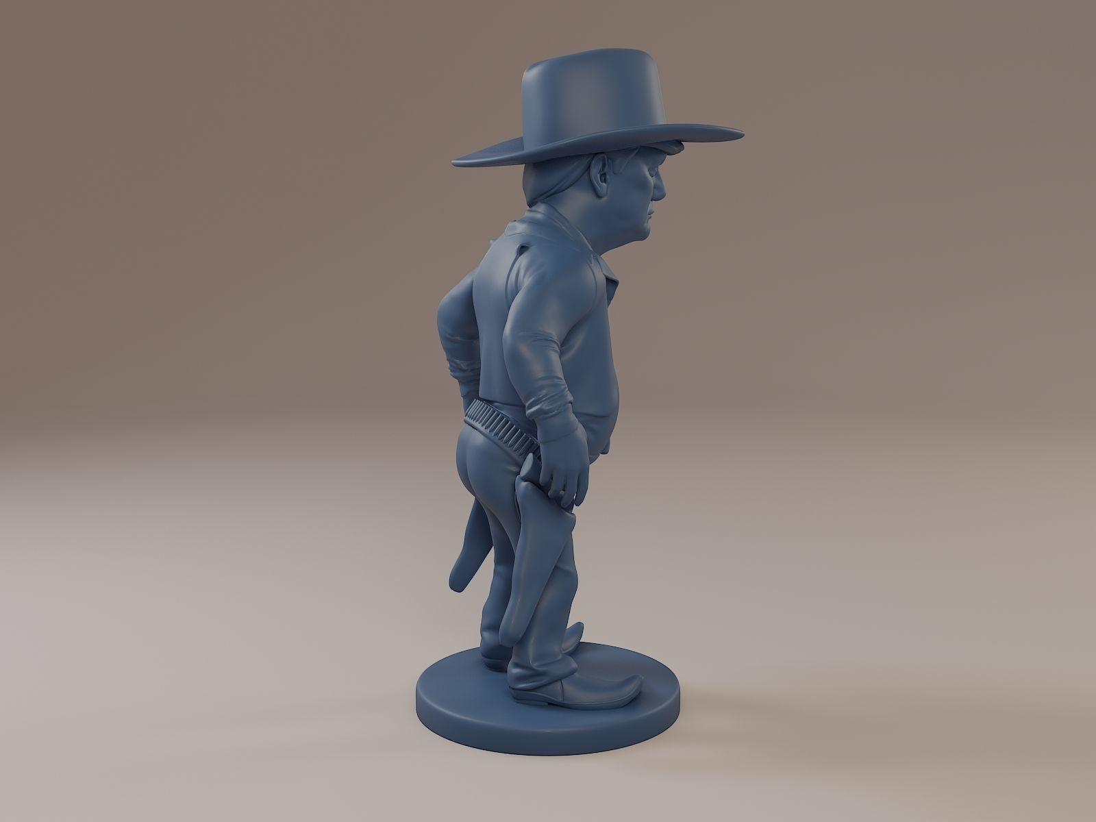 Donald Trump Cowboy 3D print model_7