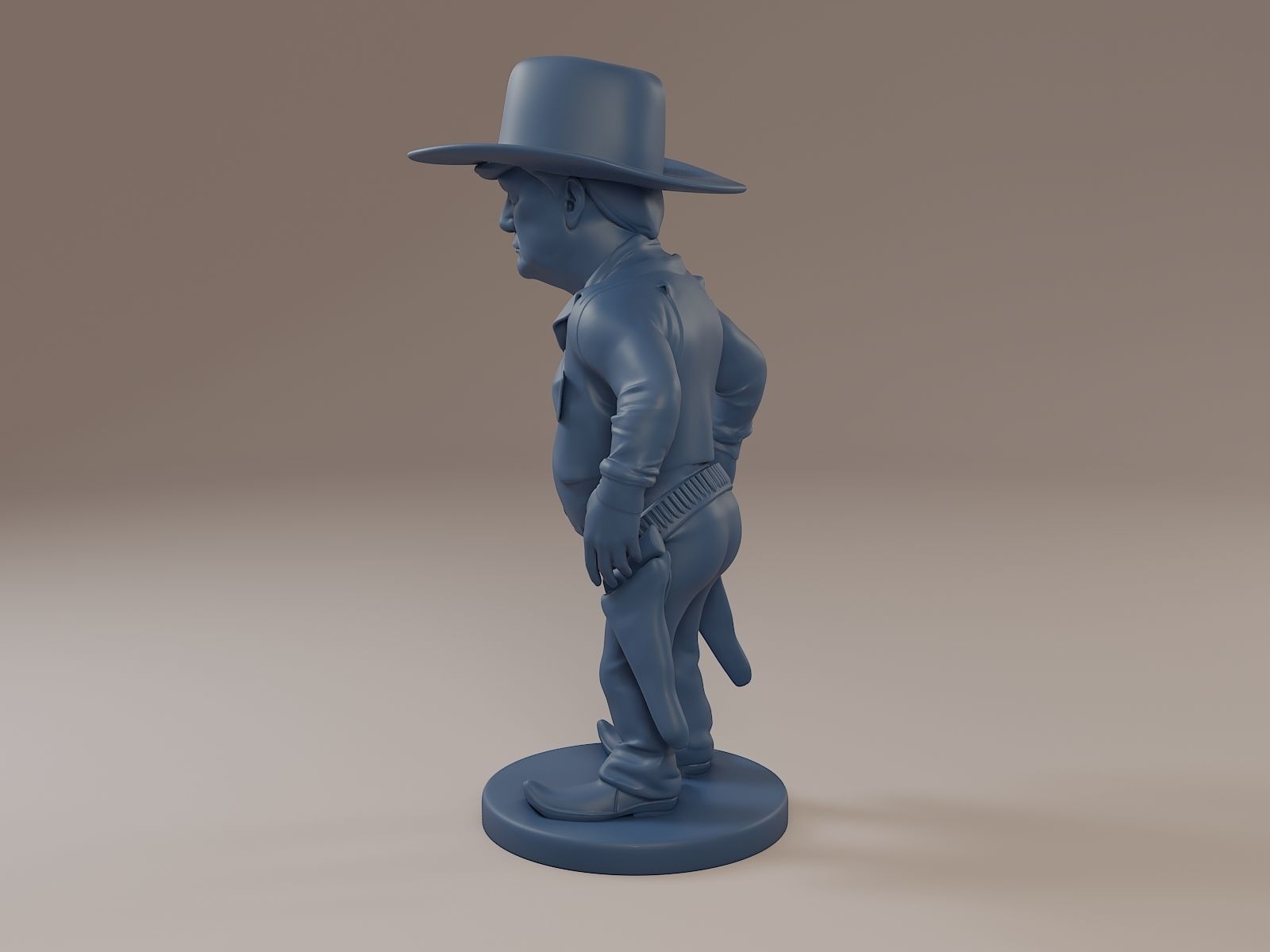 Donald Trump Cowboy 3D print model_3