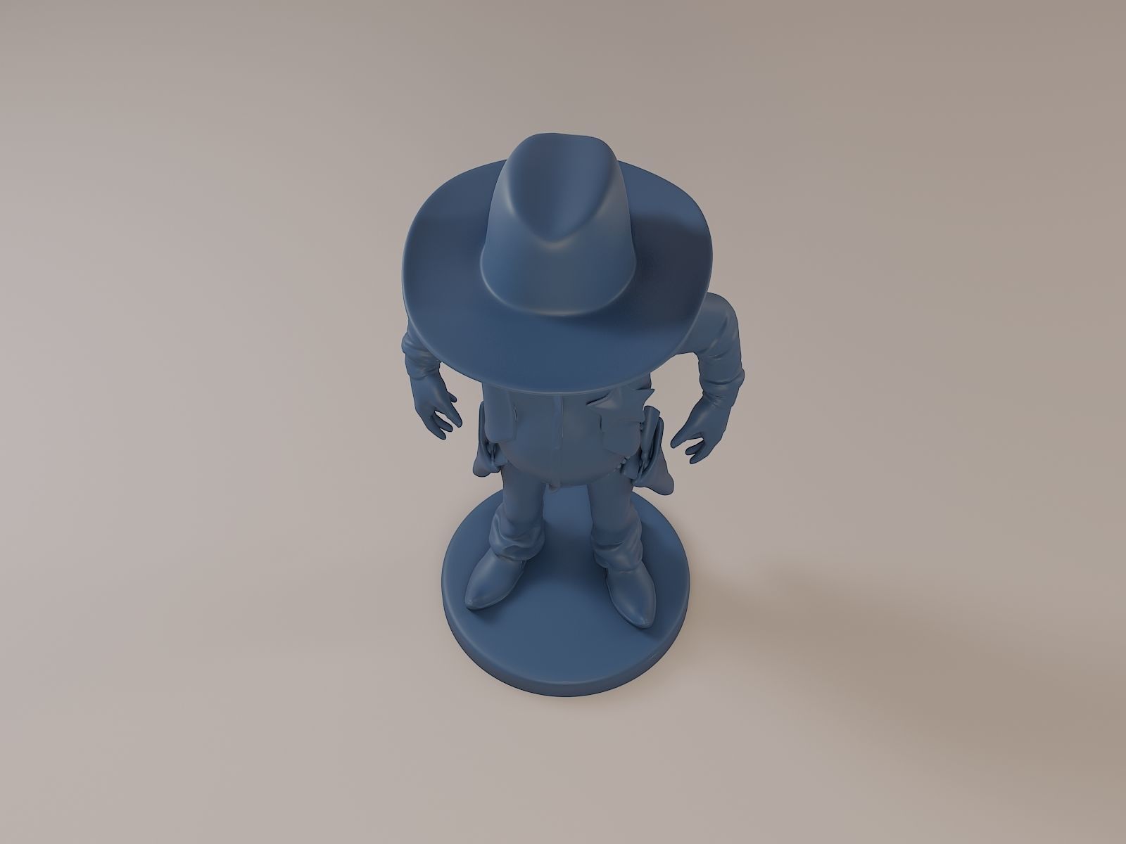 Donald Trump Cowboy 3D print model_12