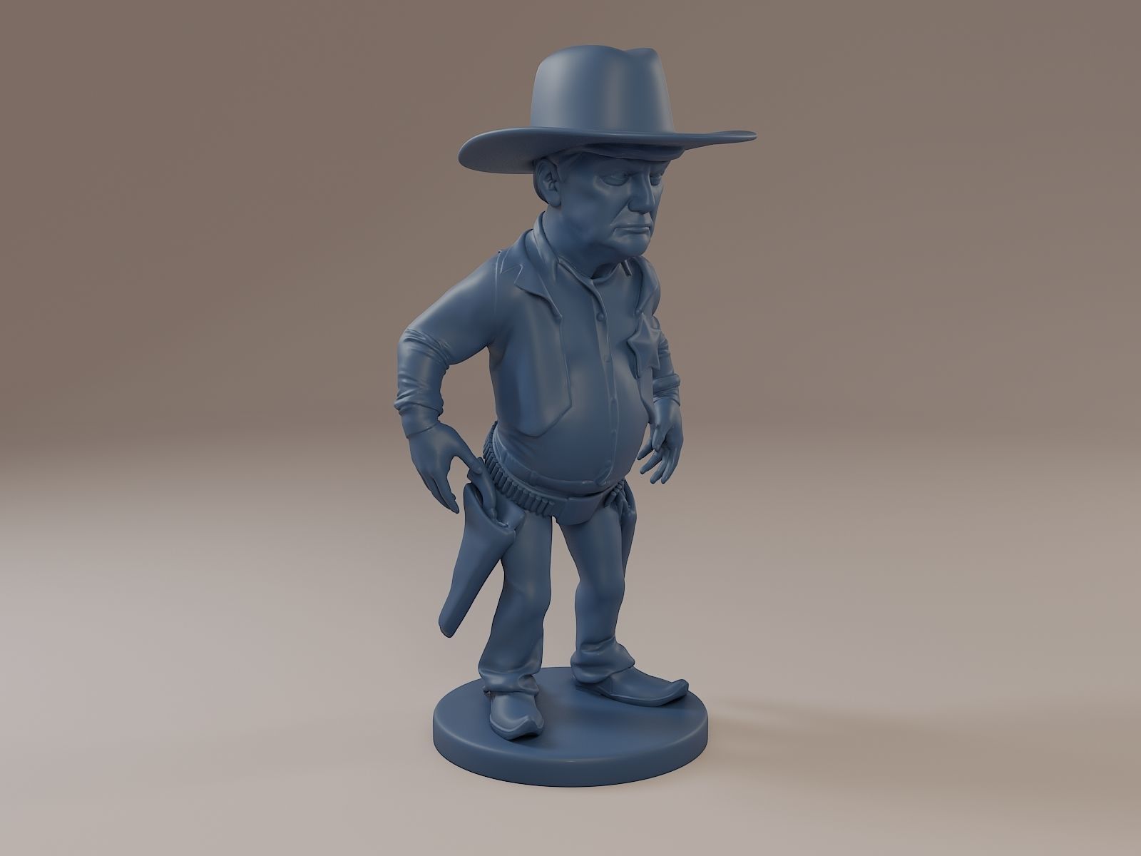 Donald Trump Cowboy 3D print model_9