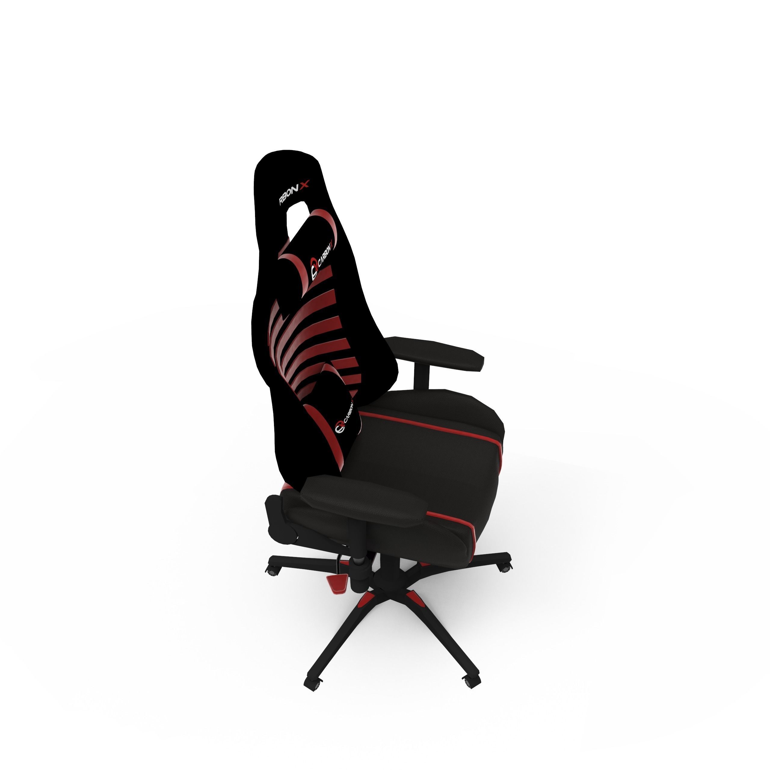 Computer Gaming Chair 3D model_5