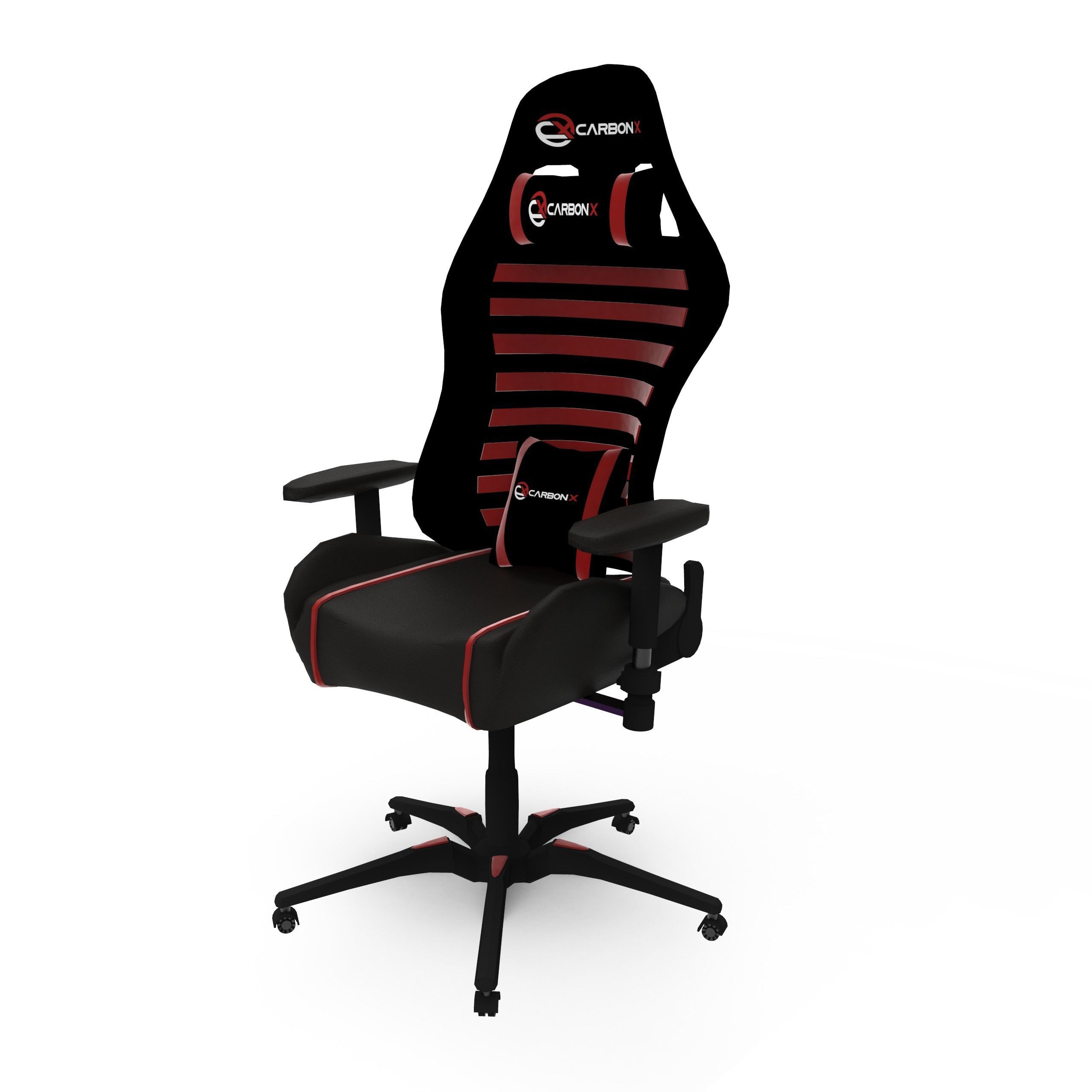 Computer Gaming Chair 3D model_3