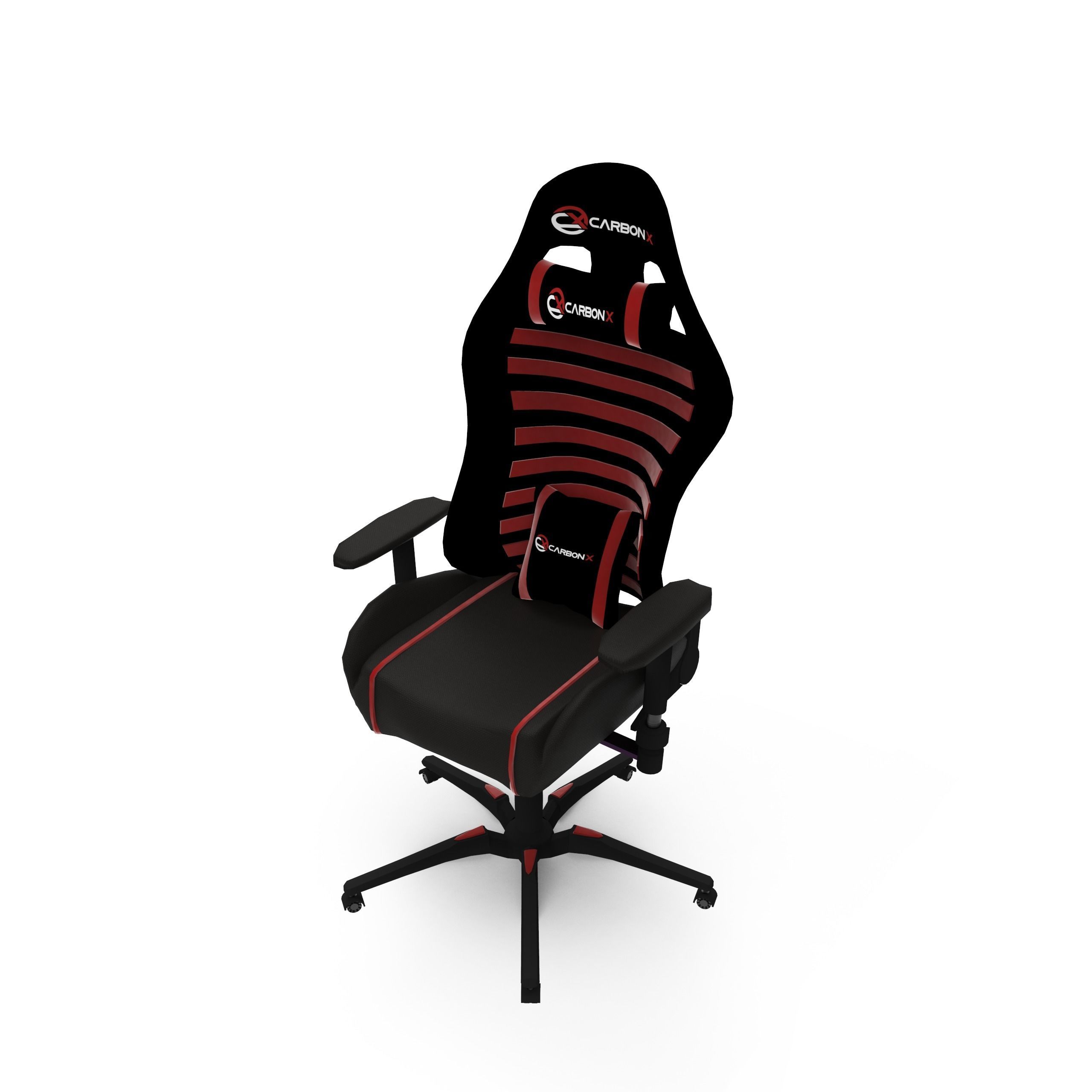 Computer Gaming Chair 3D model_6