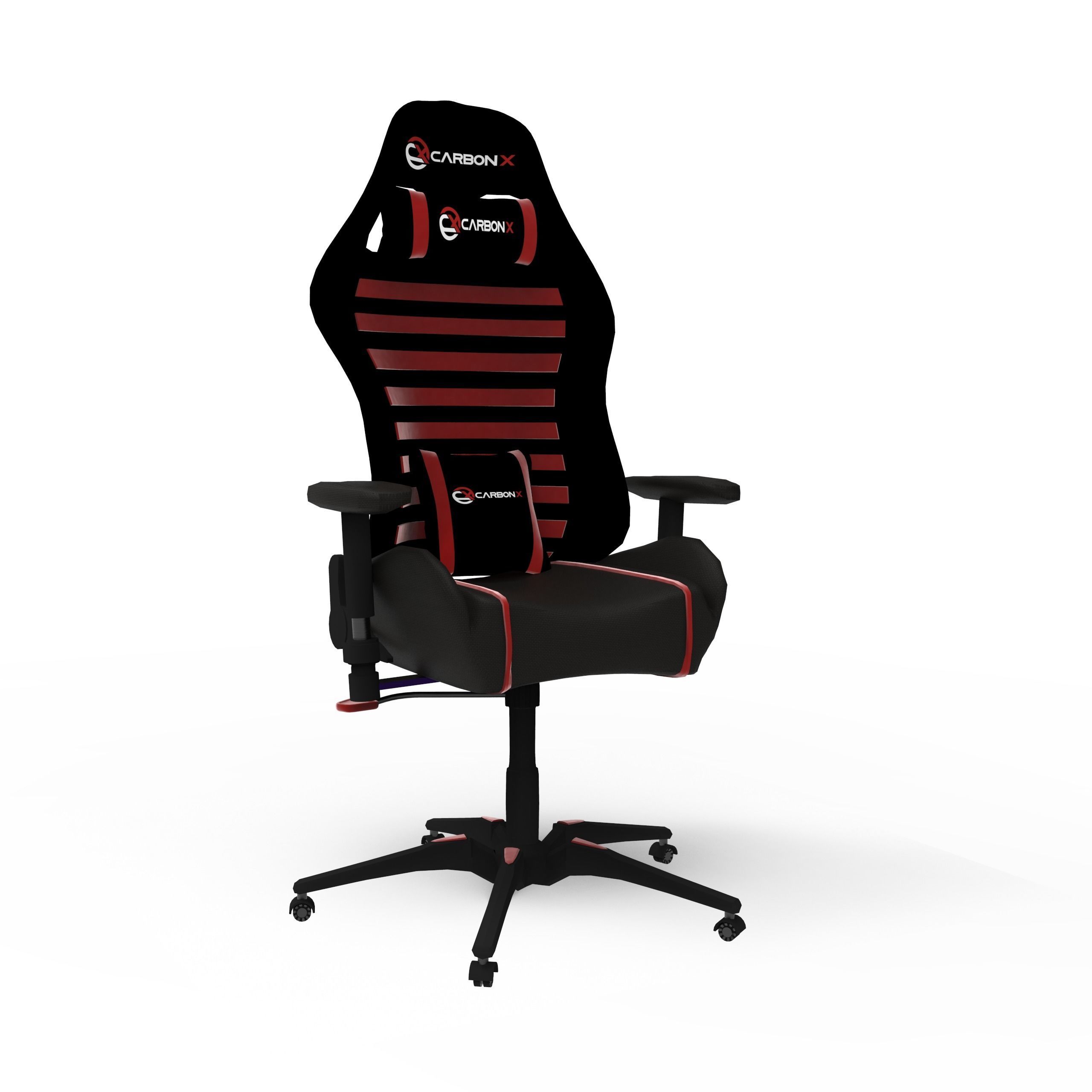 Computer Gaming Chair 3D model_2