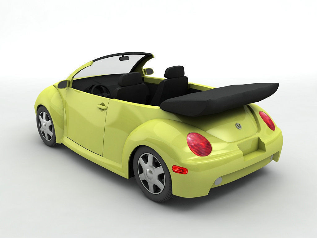  2003 Volkswagen Bug Beetle Convertible 3D model_1