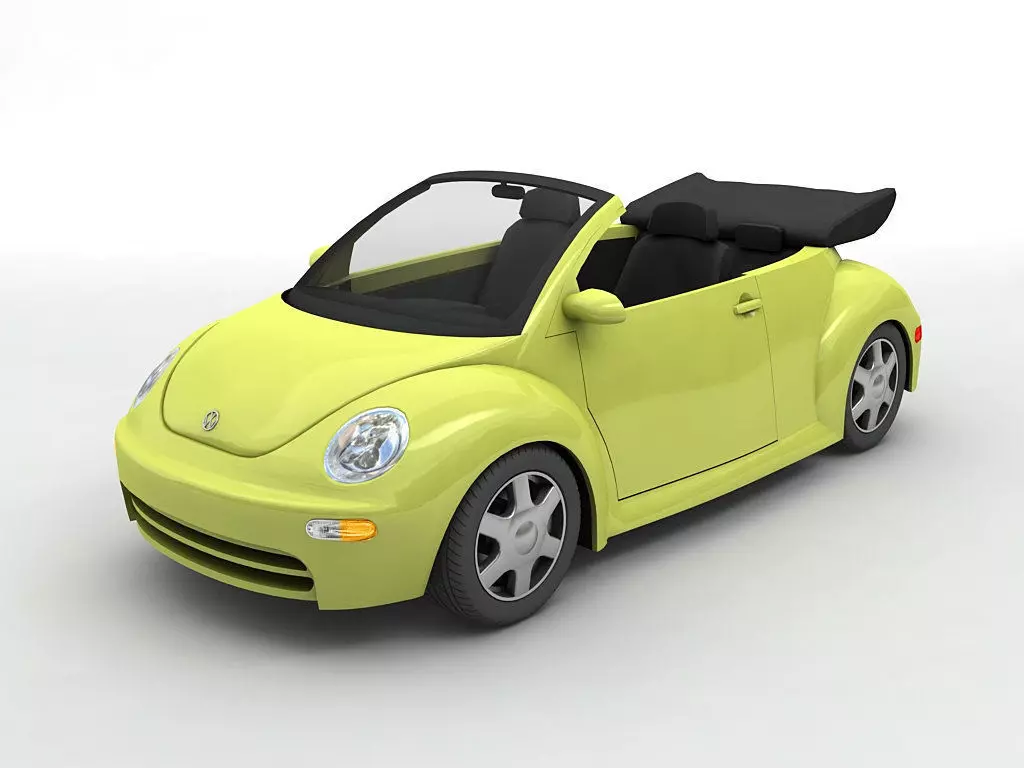  2003 Volkswagen Bug Beetle Convertible 3D model_0