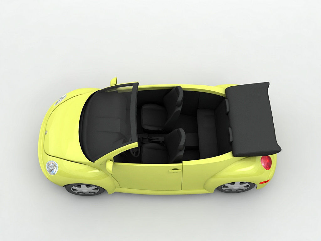  2003 Volkswagen Bug Beetle Convertible 3D model_2