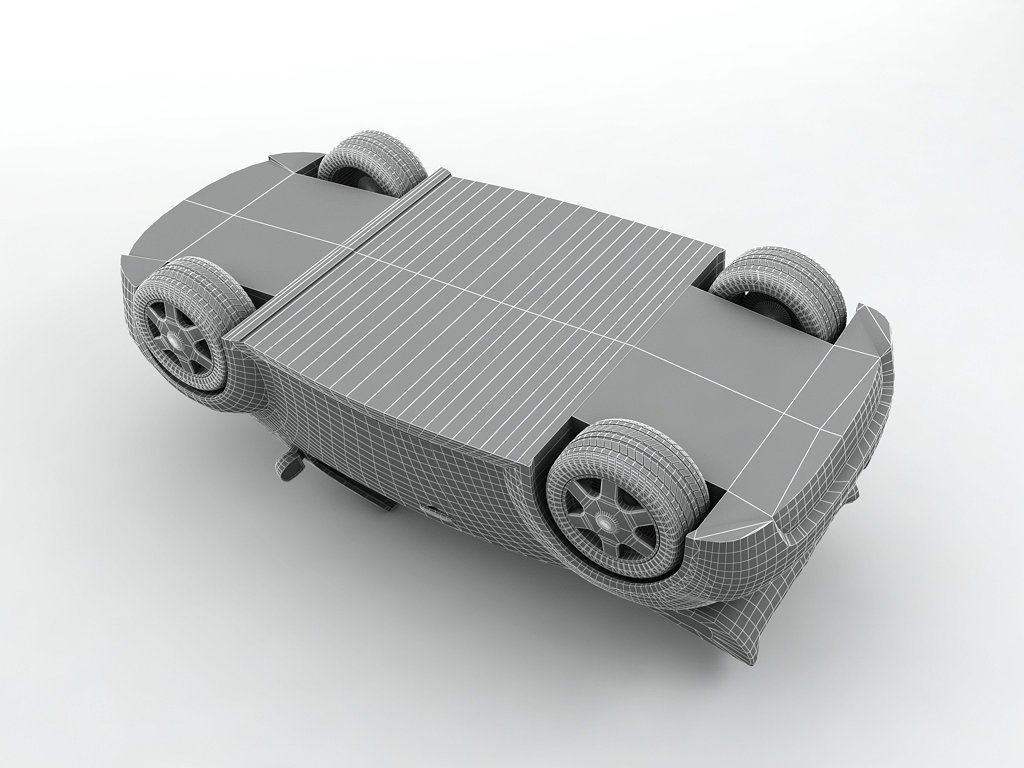  2003 Volkswagen Bug Beetle Convertible 3D model_6