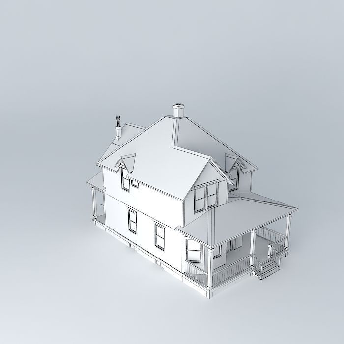 Old House 4 Free 3D model_3