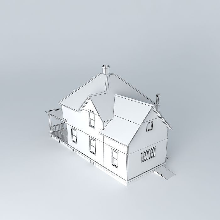 Old House 4 Free 3D model_4