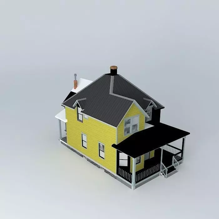 Old House 4 Free 3D model_0