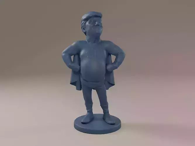 Donald Trump SuperTrump 3D print model