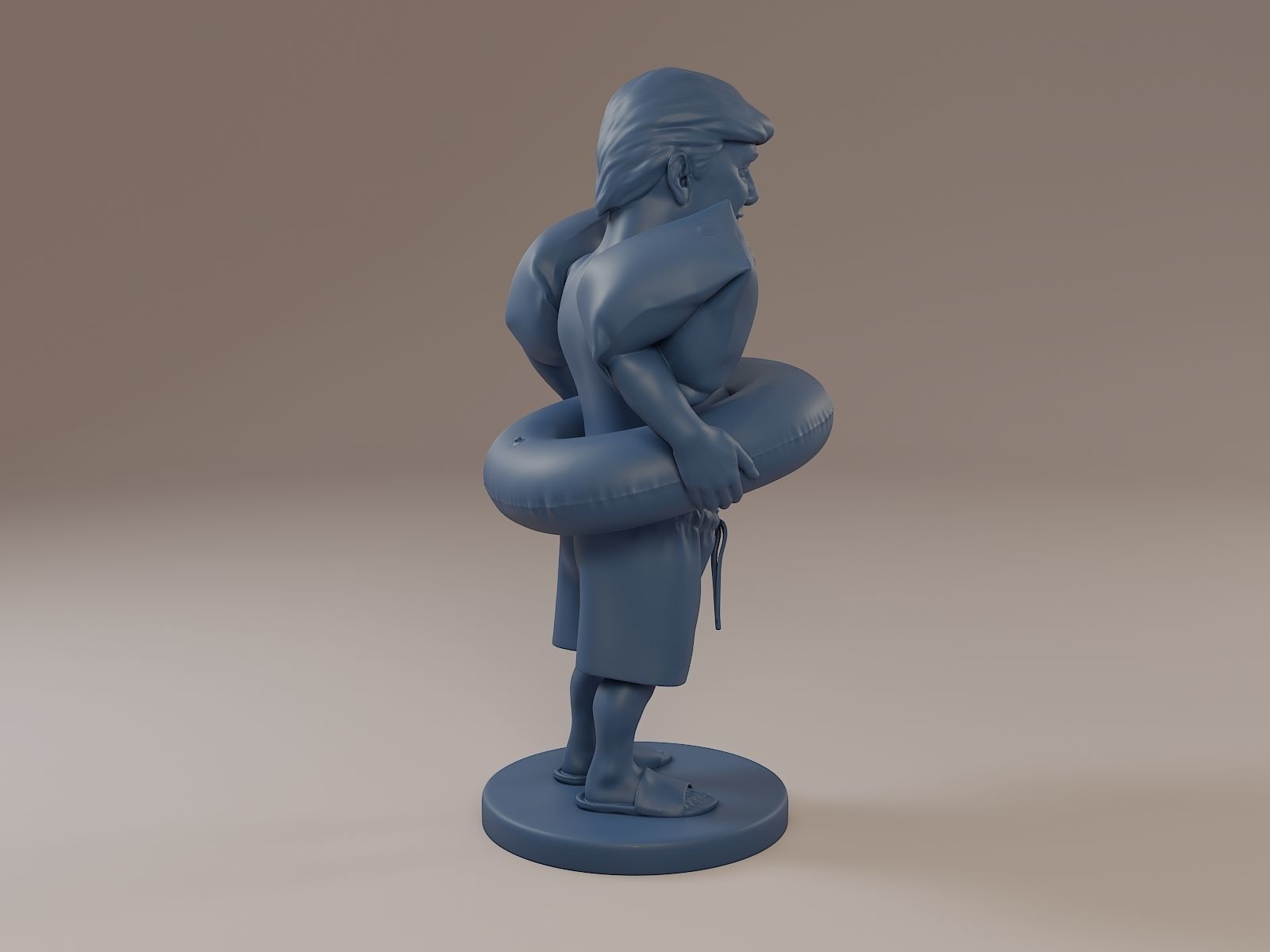 Donald Trump Swimmingpool 3D print model_7