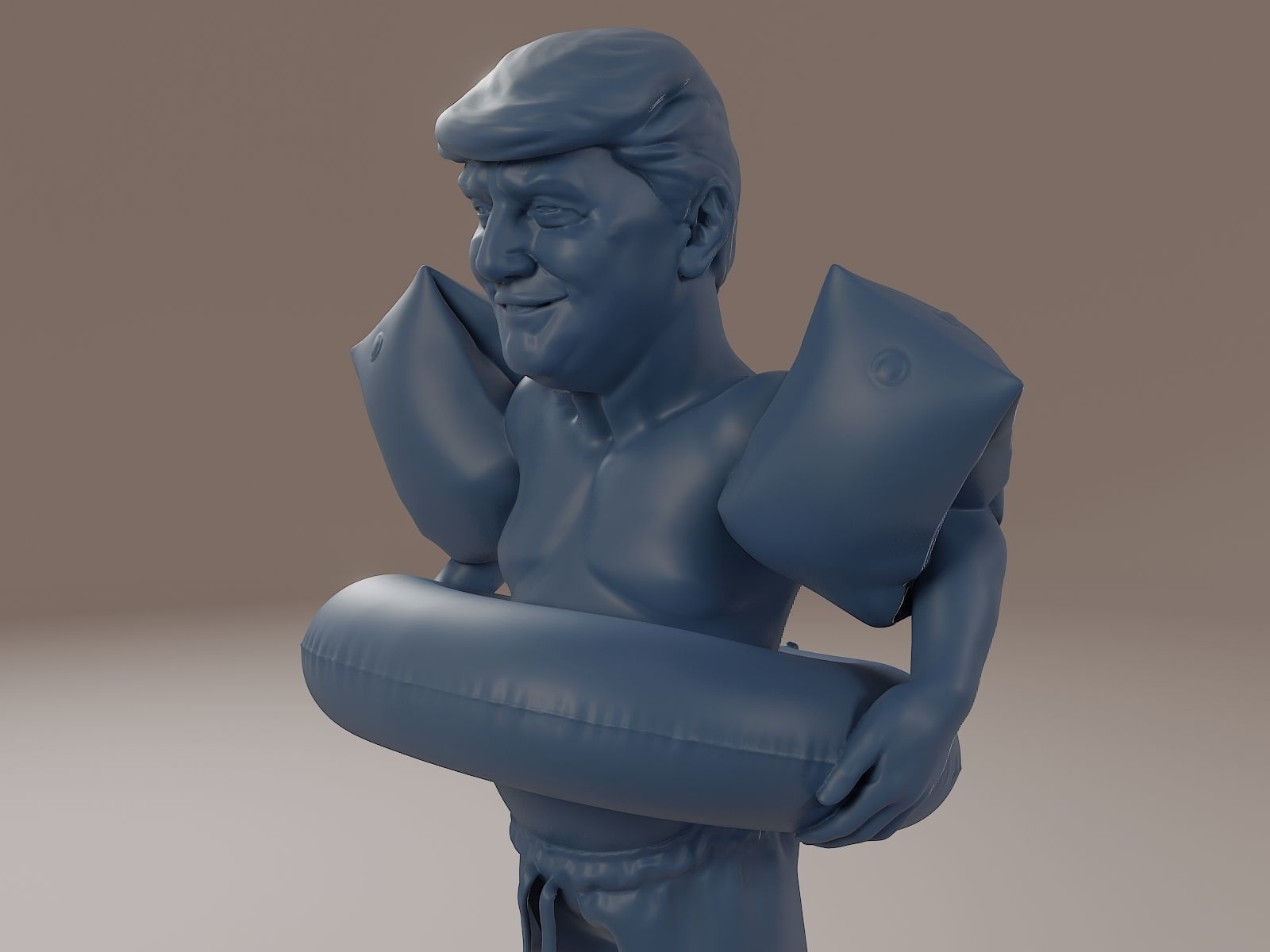 Donald Trump Swimmingpool 3D print model_16