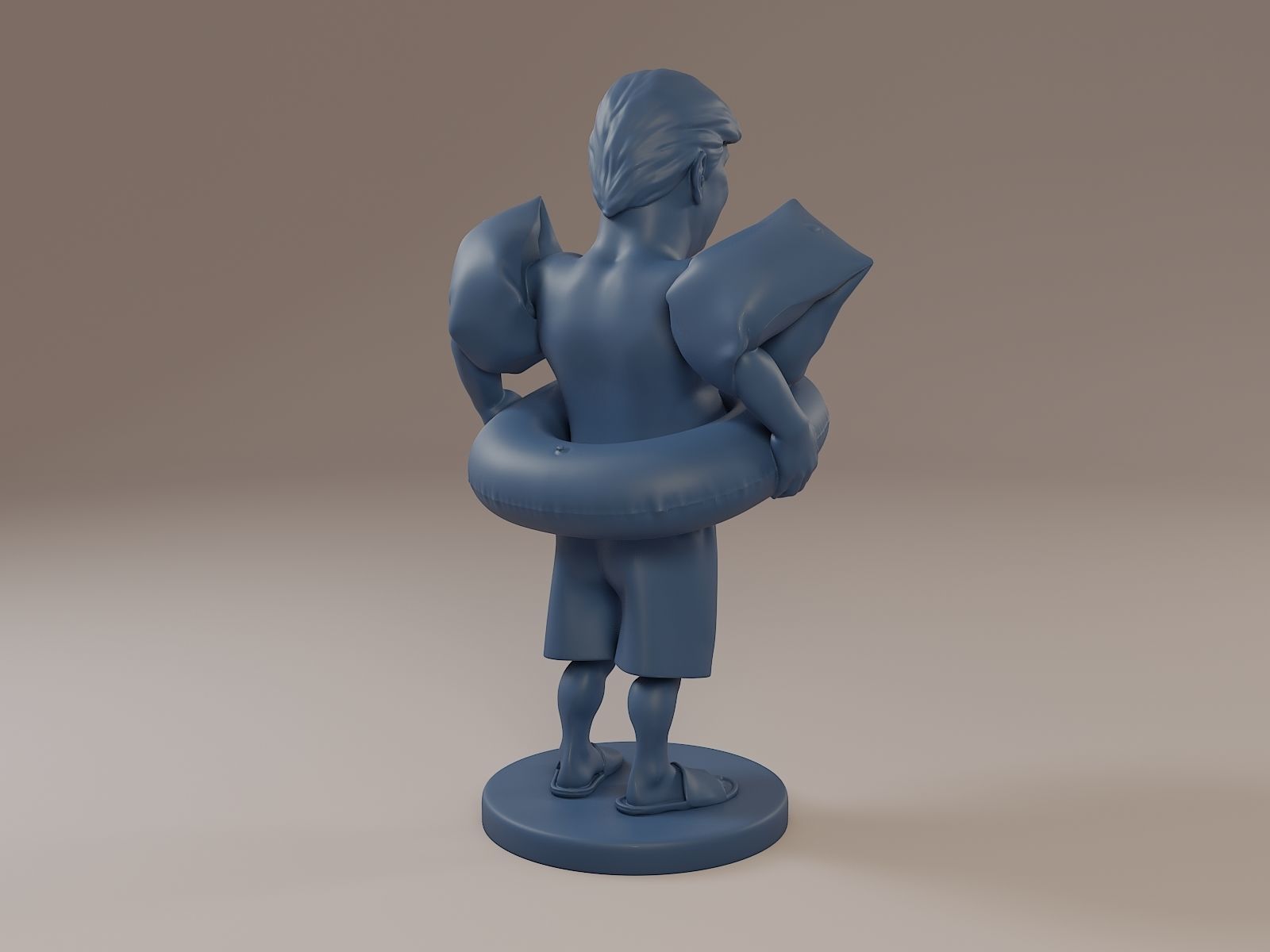 Donald Trump Swimmingpool 3D print model_6