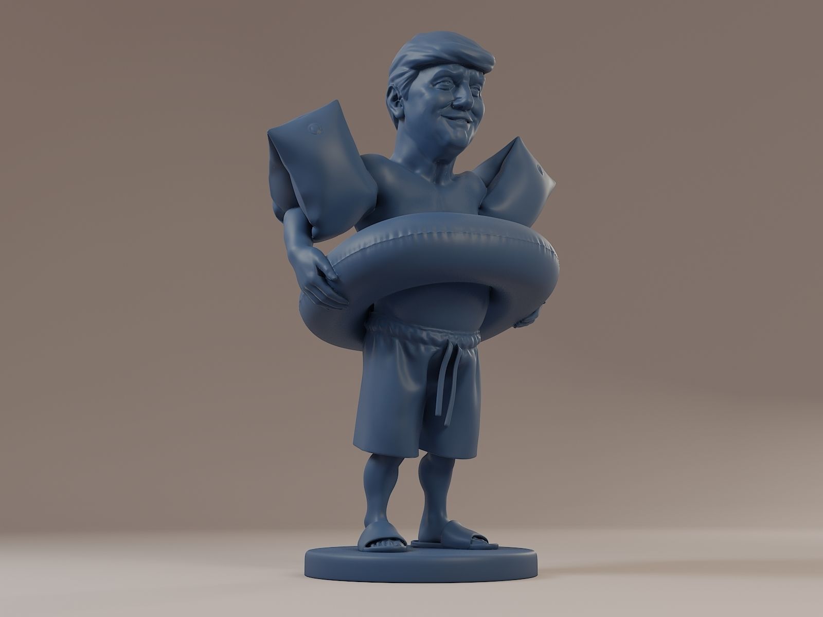 Donald Trump Swimmingpool 3D print model_11