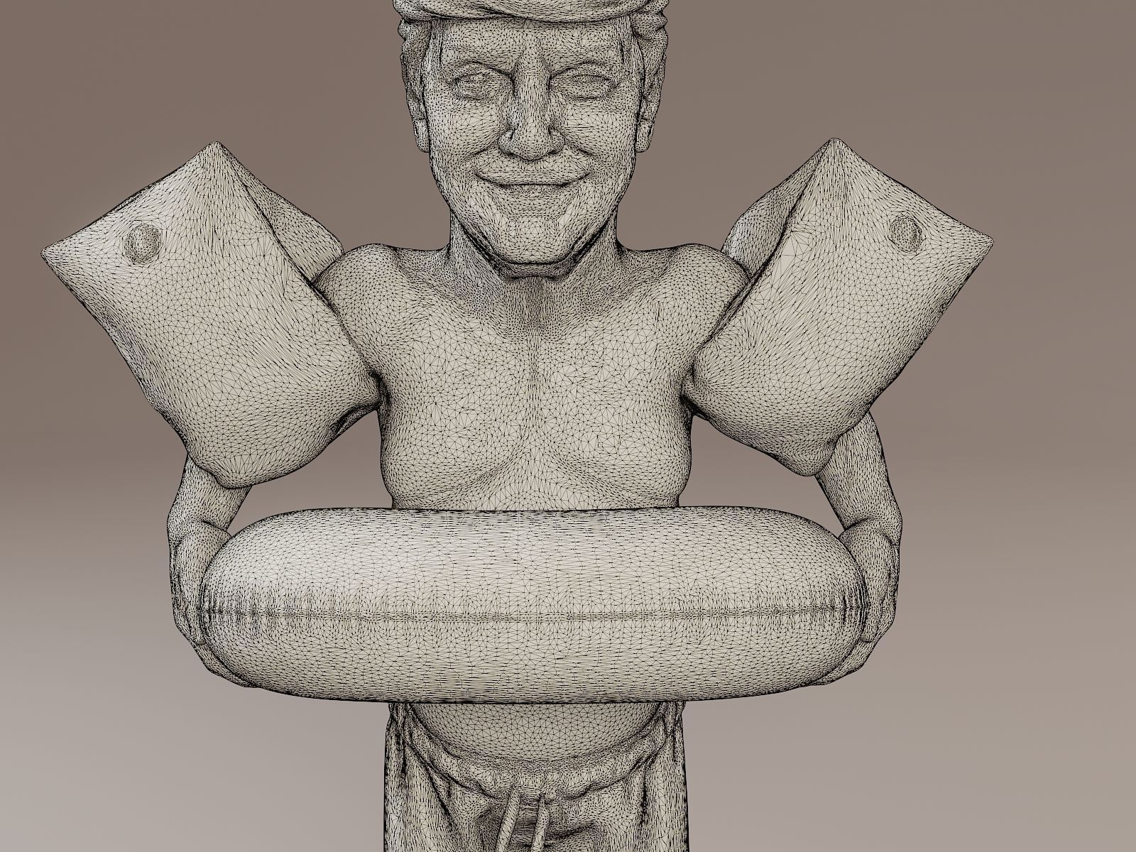 Donald Trump Swimmingpool 3D print model_10