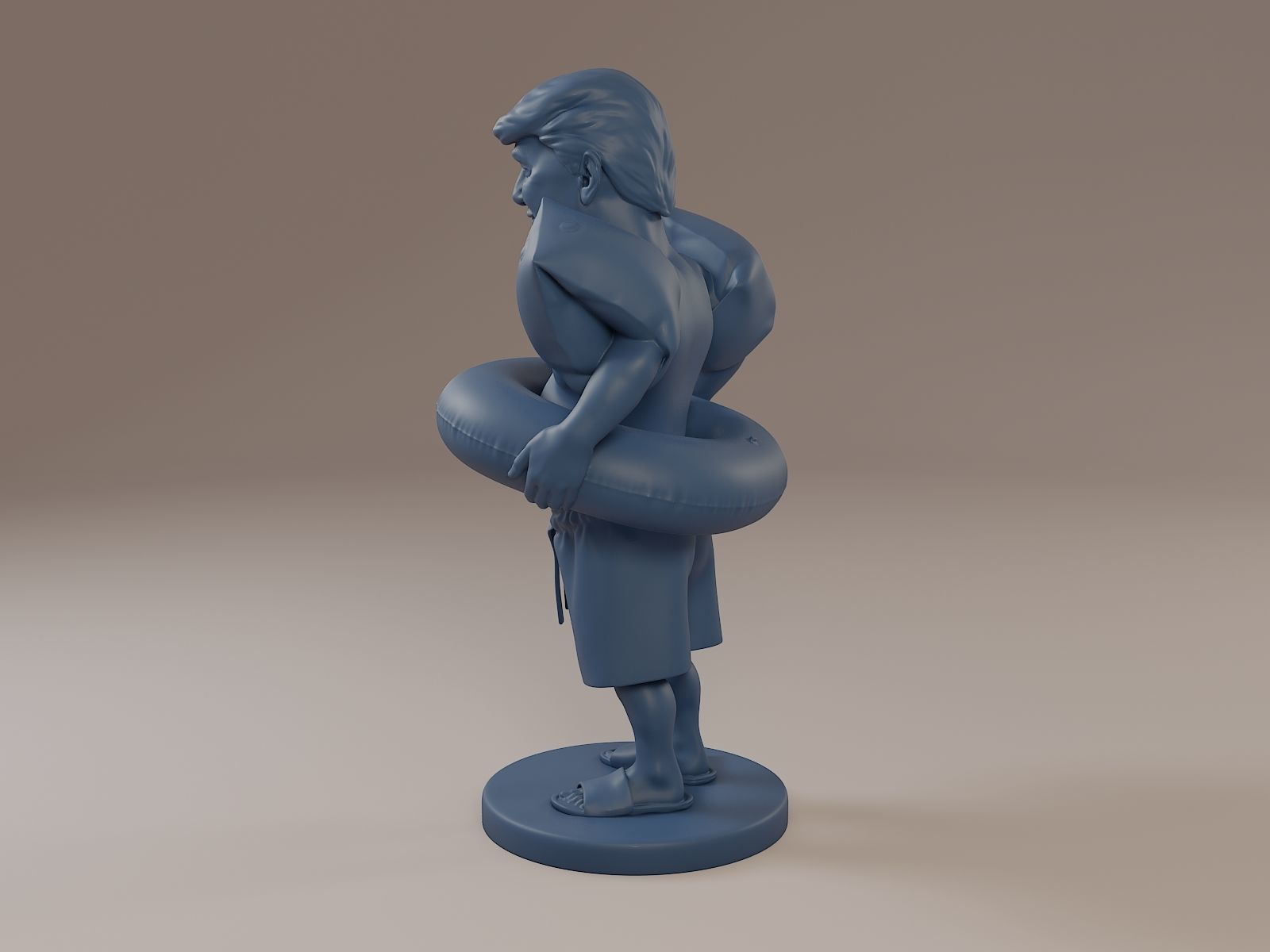 Donald Trump Swimmingpool 3D print model_3