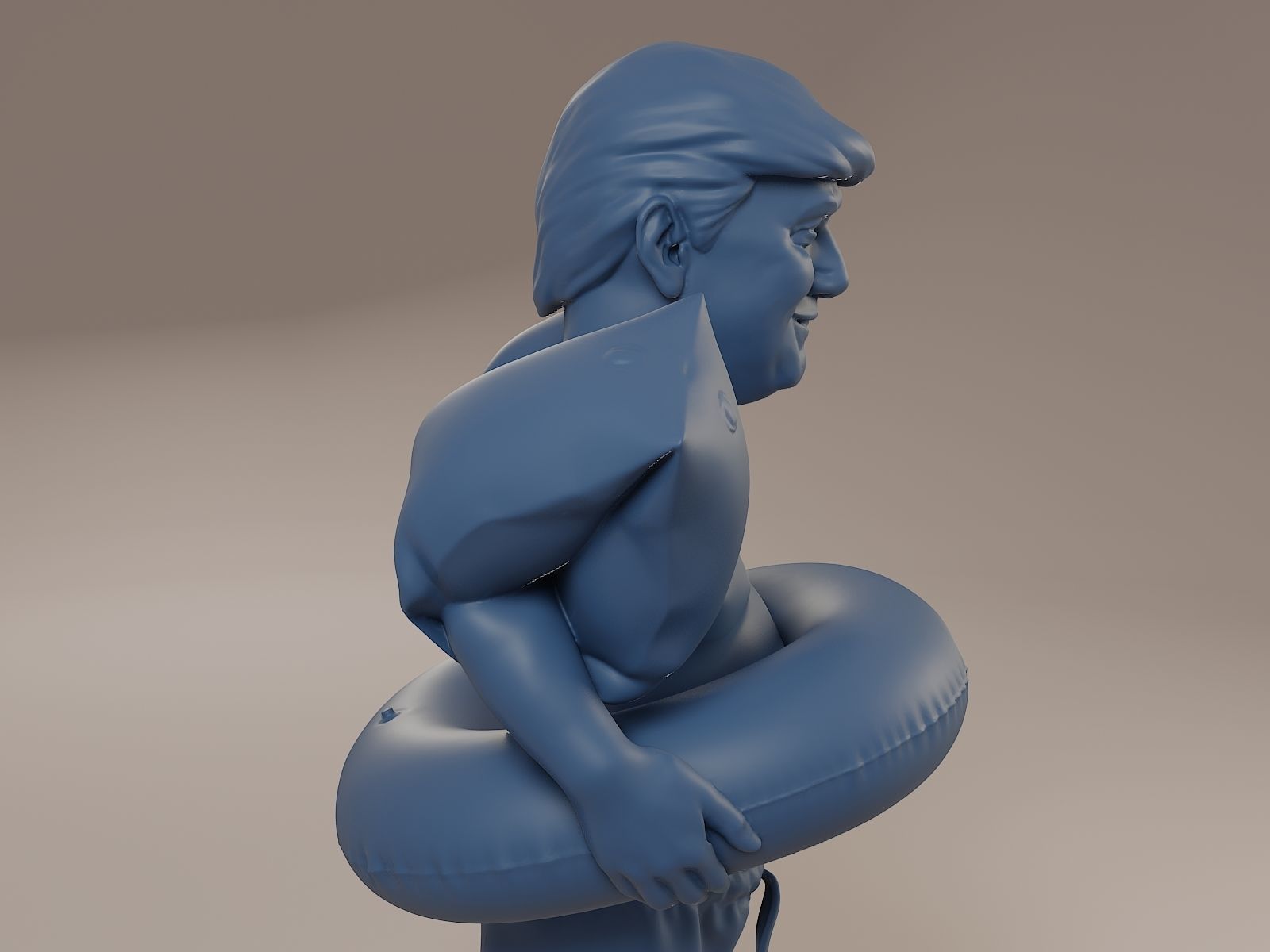 Donald Trump Swimmingpool 3D print model_18