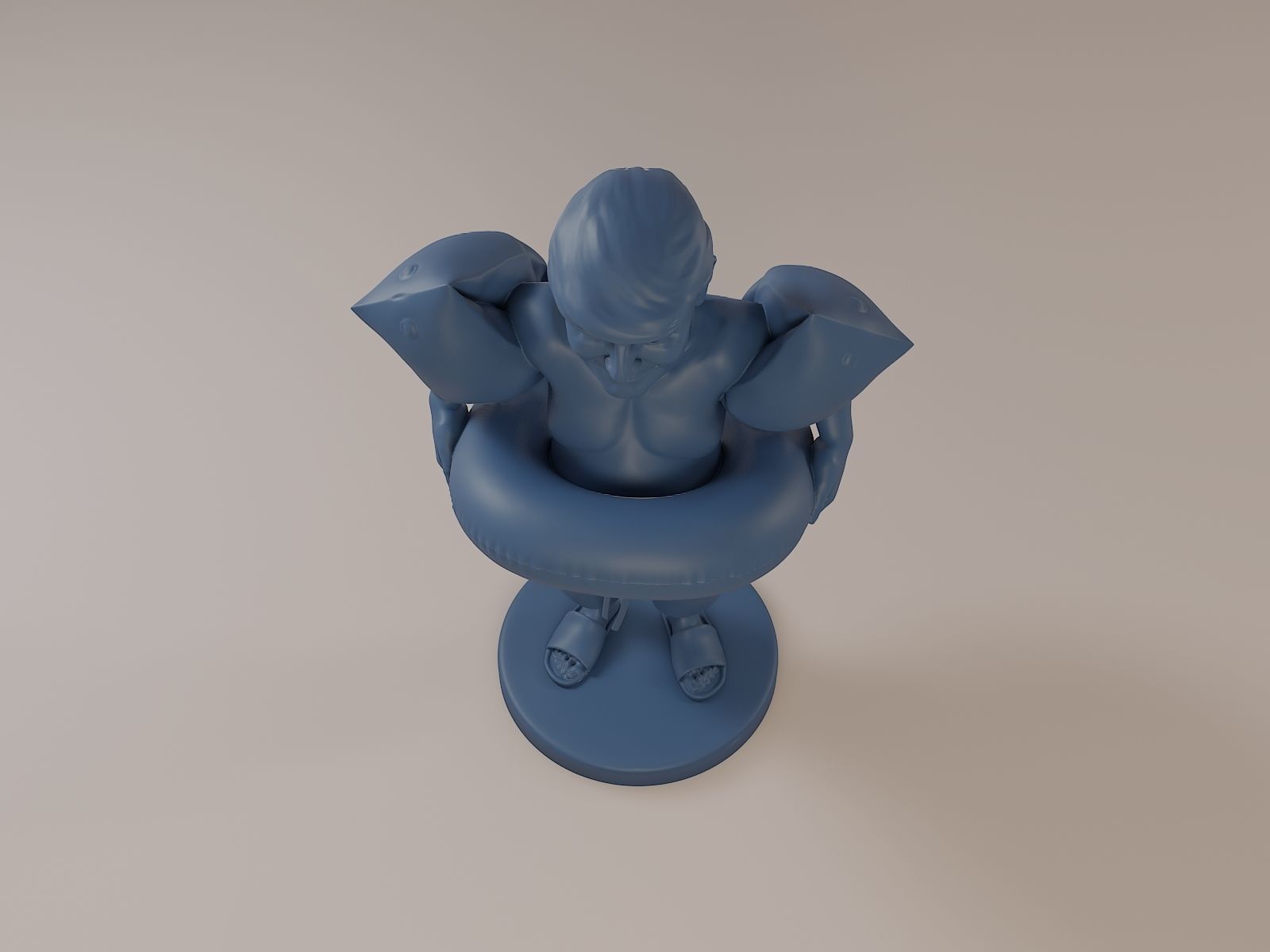 Donald Trump Swimmingpool 3D print model_12