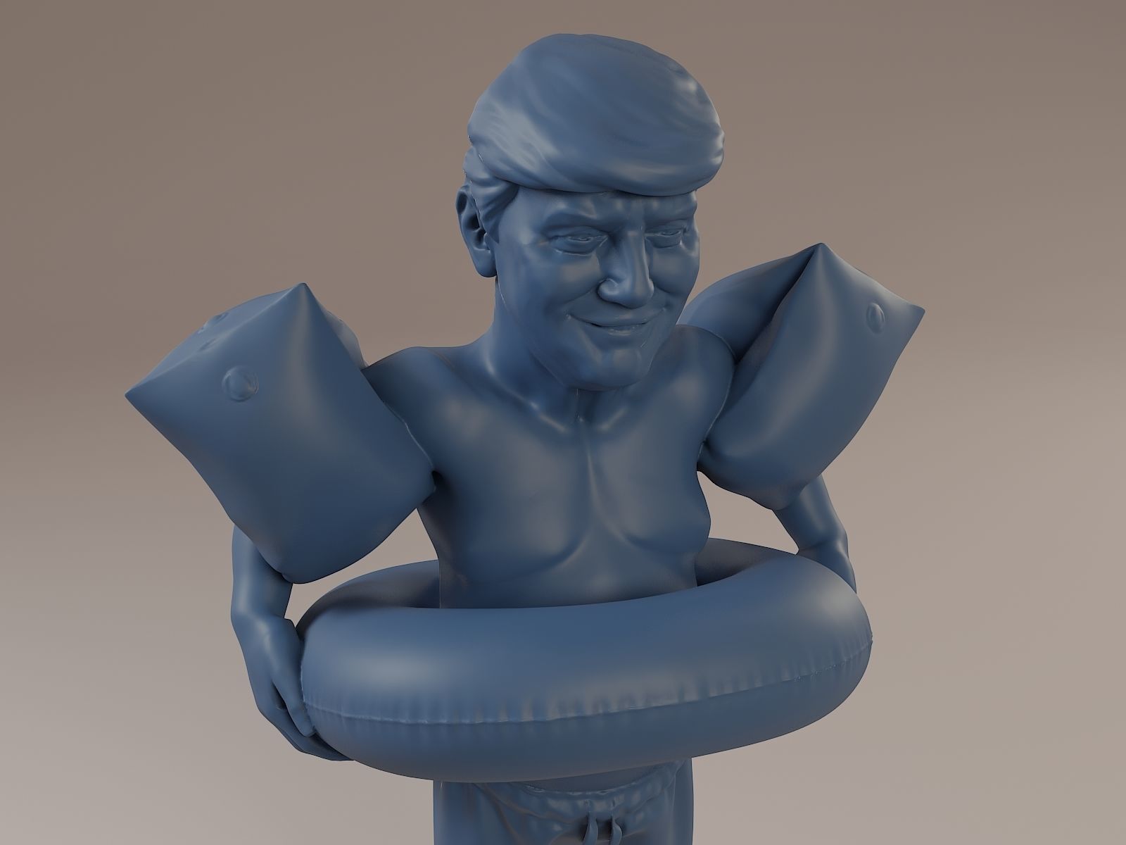 Donald Trump Swimmingpool 3D print model_17