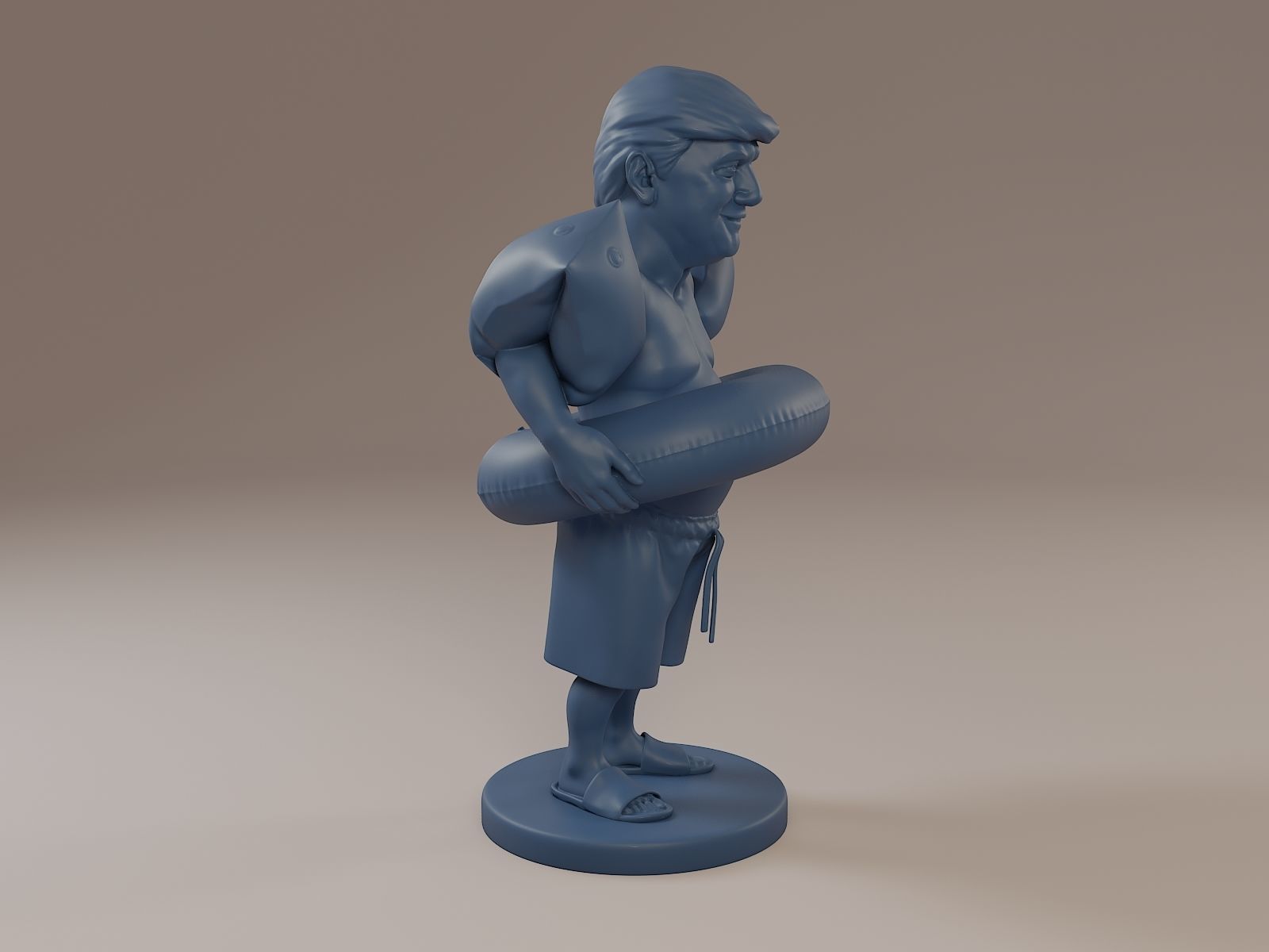 Donald Trump Swimmingpool 3D print model_8