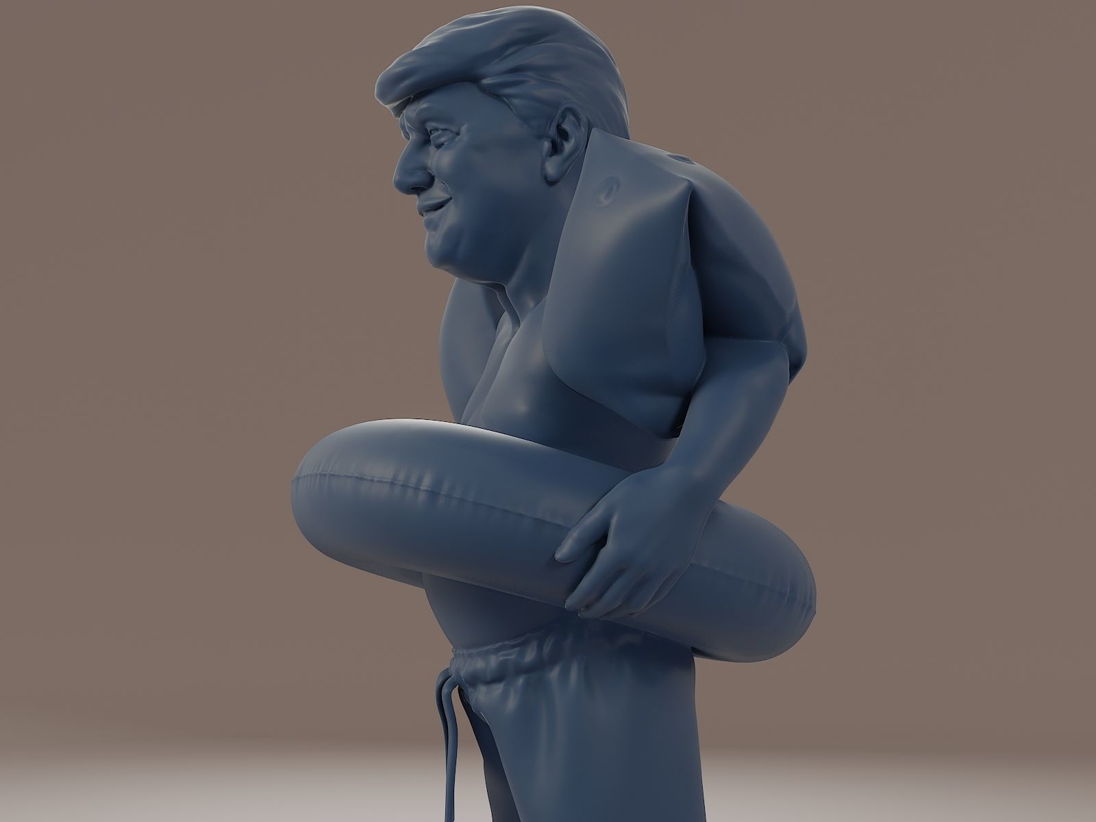 Donald Trump Swimmingpool 3D print model_15