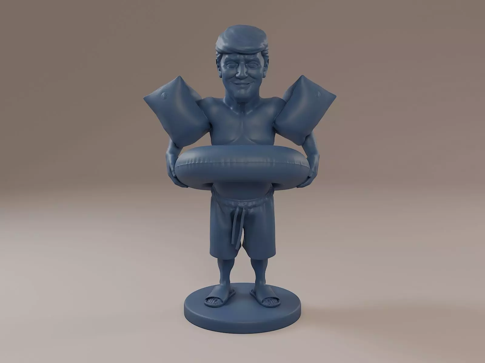 Donald Trump Swimmingpool 3D print model_0