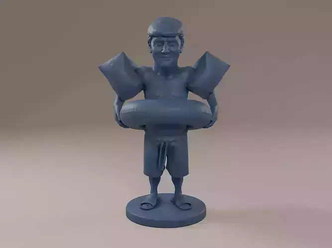 Donald Trump Swimmingpool 3D print model