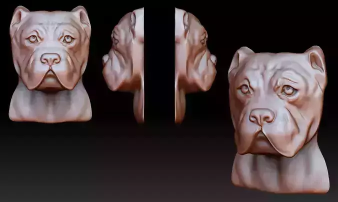 Cane corso bust pendant