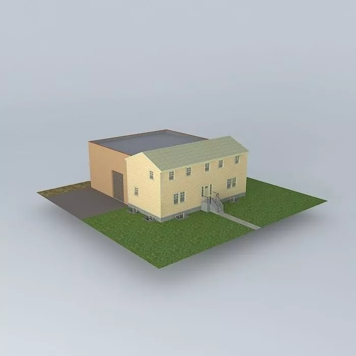 House and shop Free 3D model