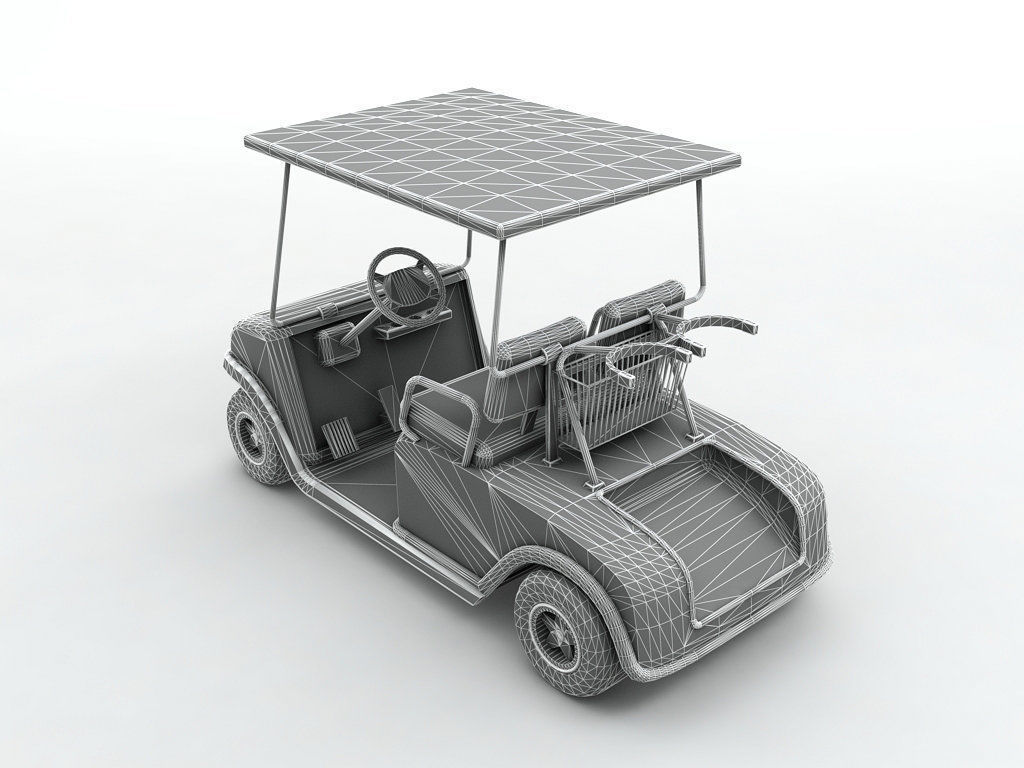 Golf Cart 3D model_3