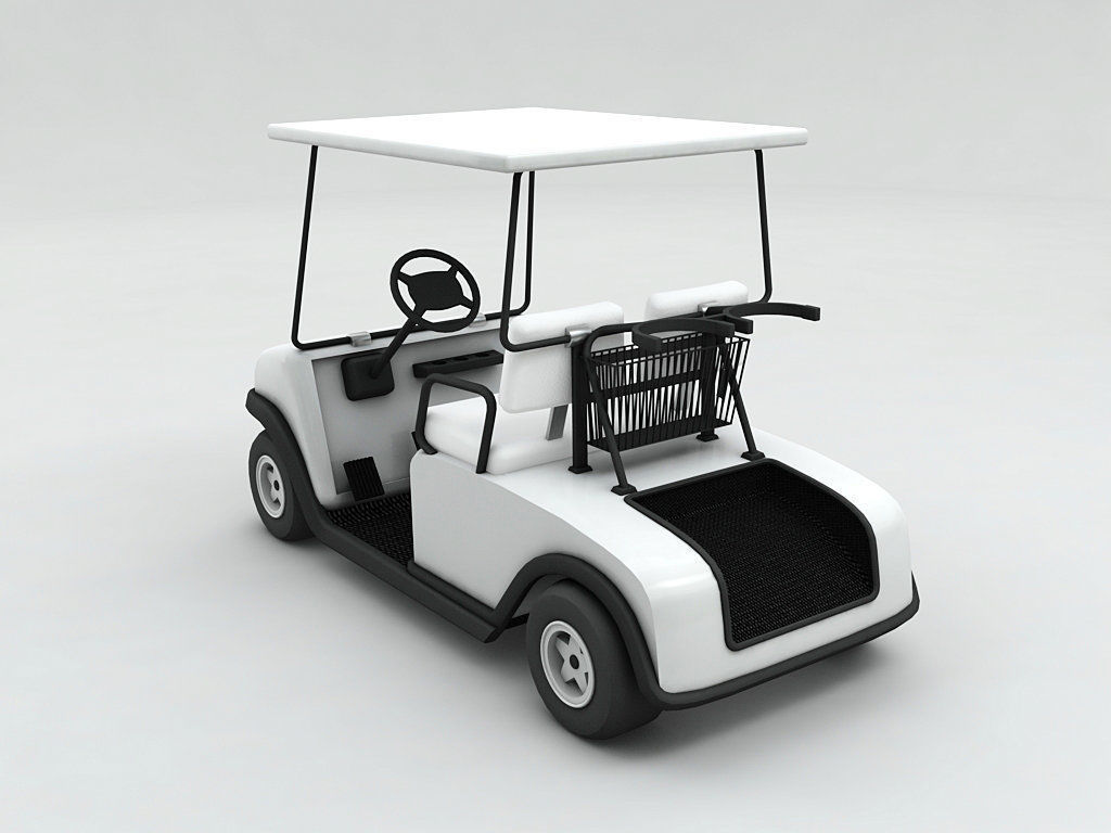 Golf Cart 3D model_1