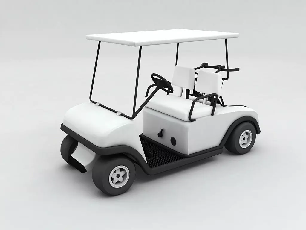Golf Cart 3D model_0