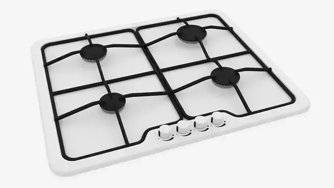 Gas Cooktop - 3ds Max