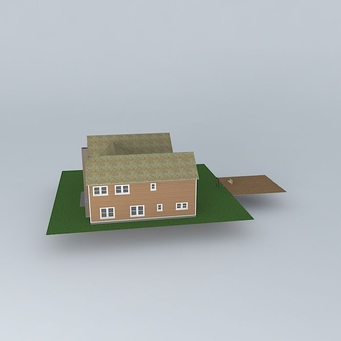 House and Maze Free 3D model_2