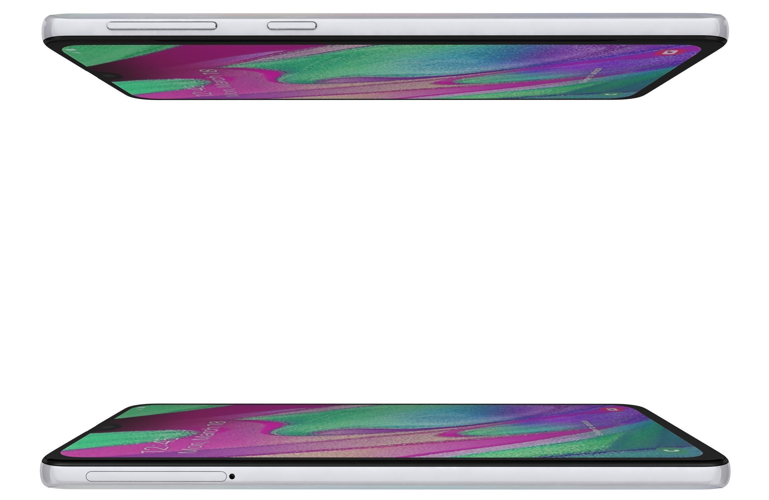 Samsung Galaxy A40 White 3D model_5