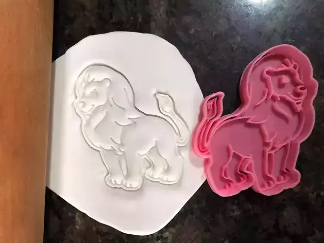 Lion cookie cutter