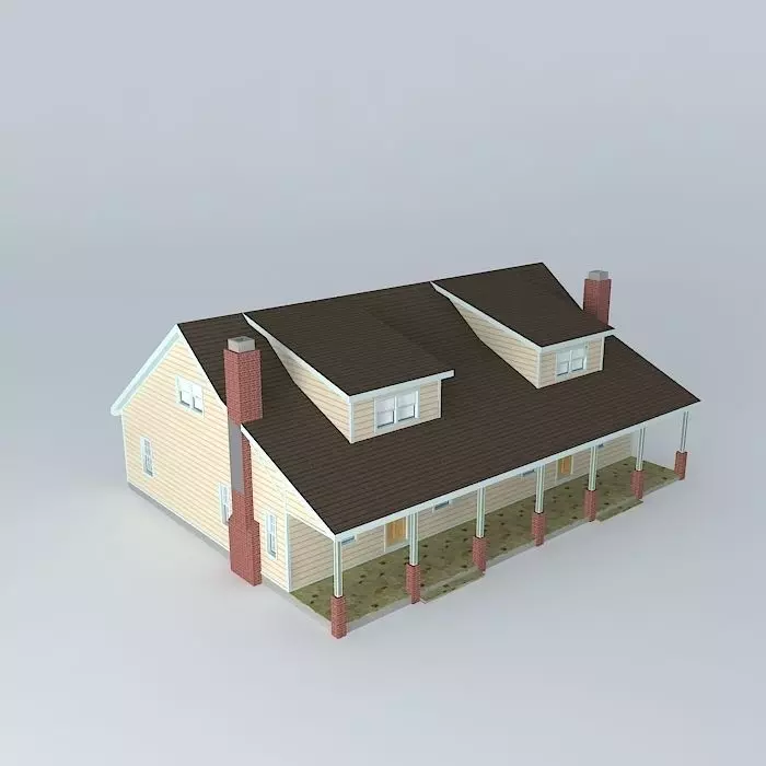 Duplex house Free 3D model