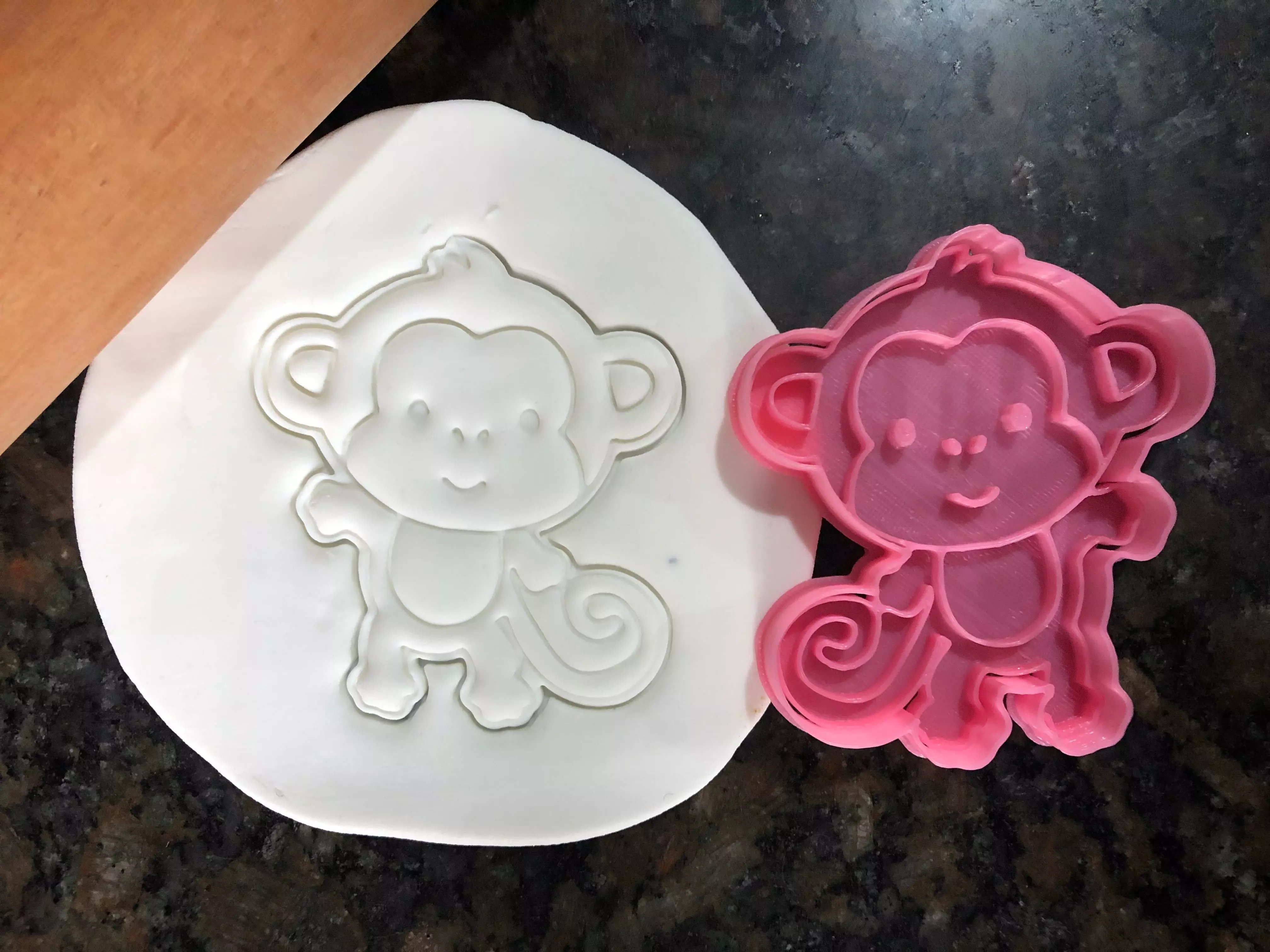Monkey cookie cutter 3D model 3D printable | CGTrader