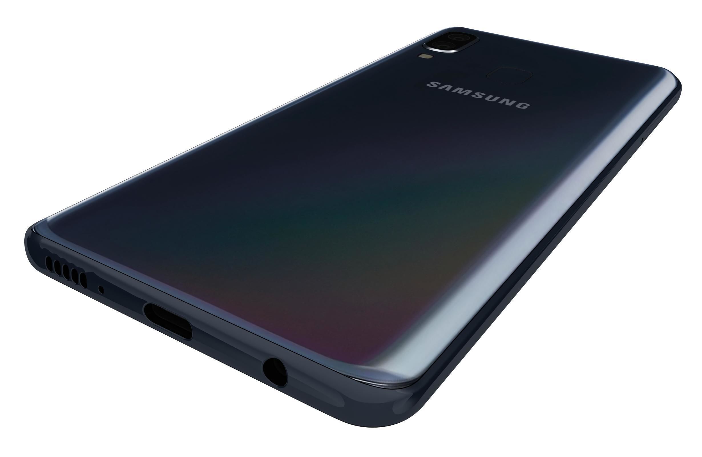 Samsung Galaxy A40 Black 3D model_10