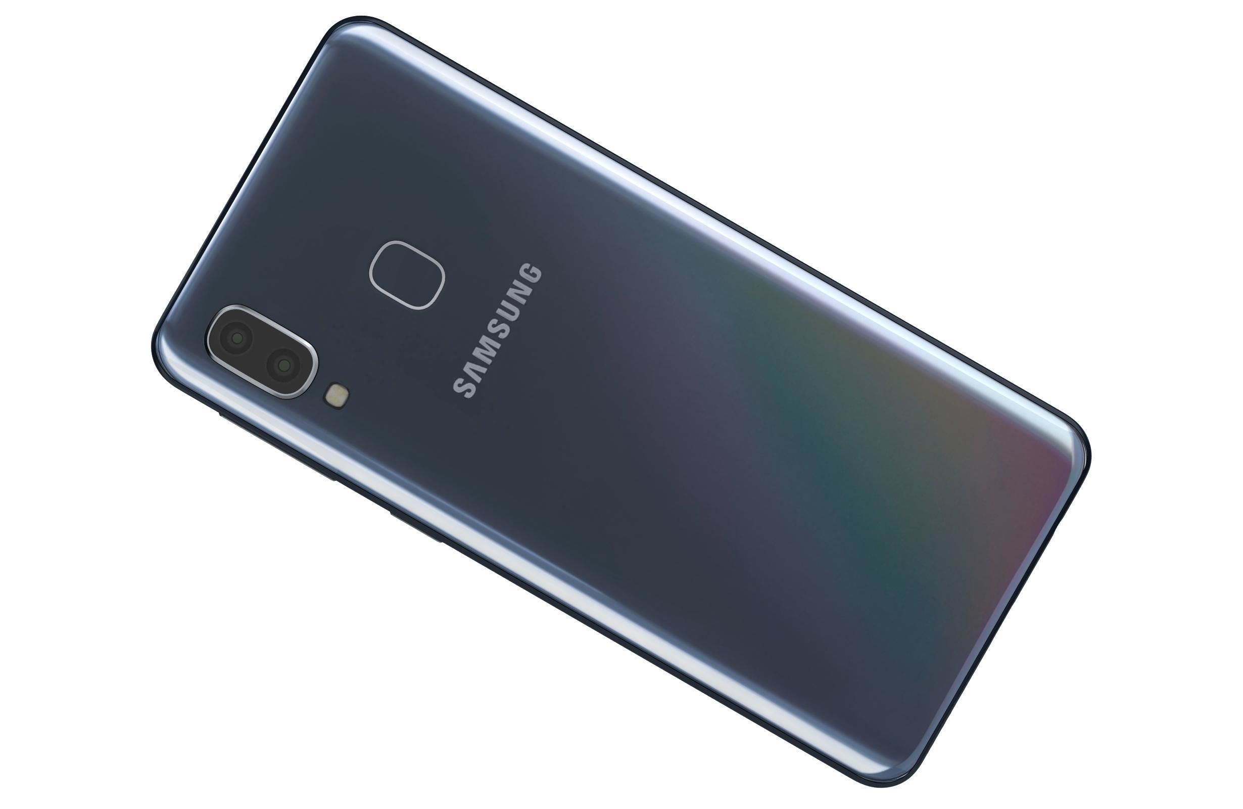 Samsung Galaxy A40 Black 3D model_5