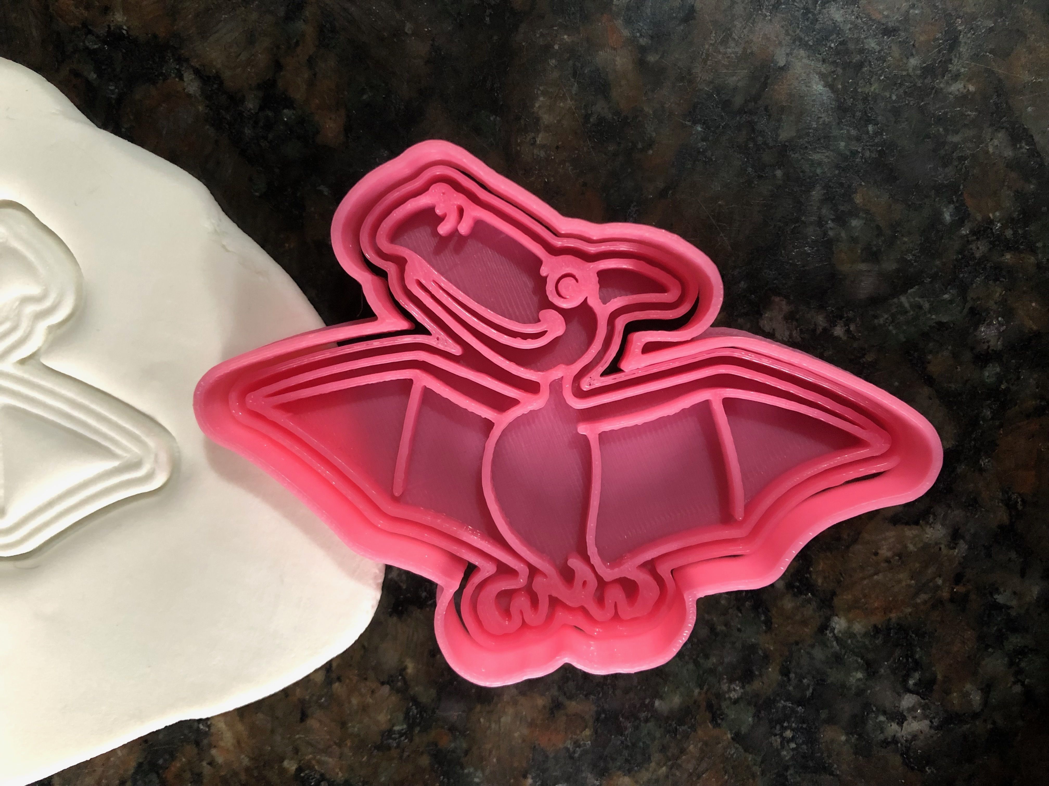 Pterodactyl cookie cutter 3D print model_1
