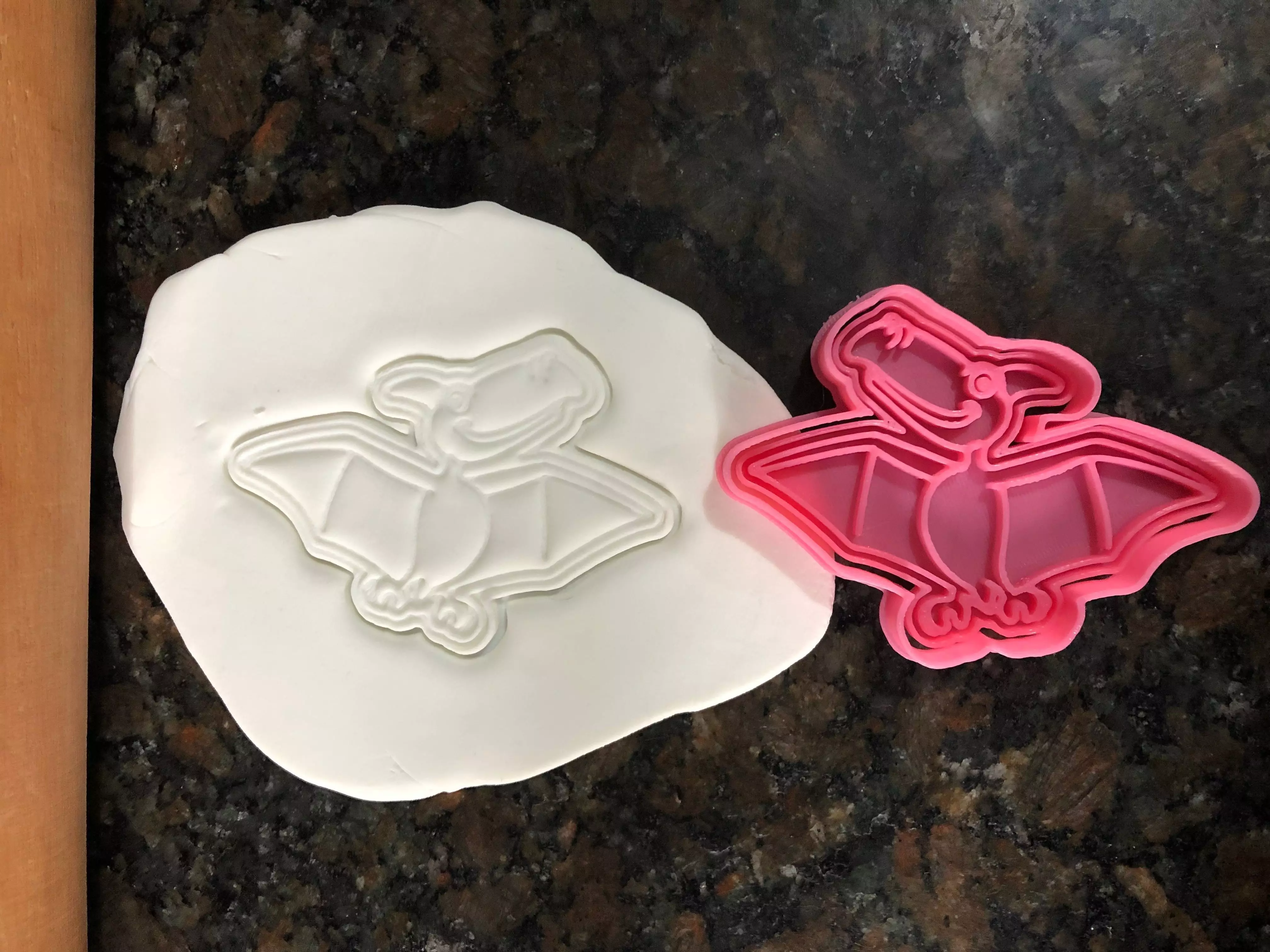 Pterodactyl cookie cutter 3D print model_0