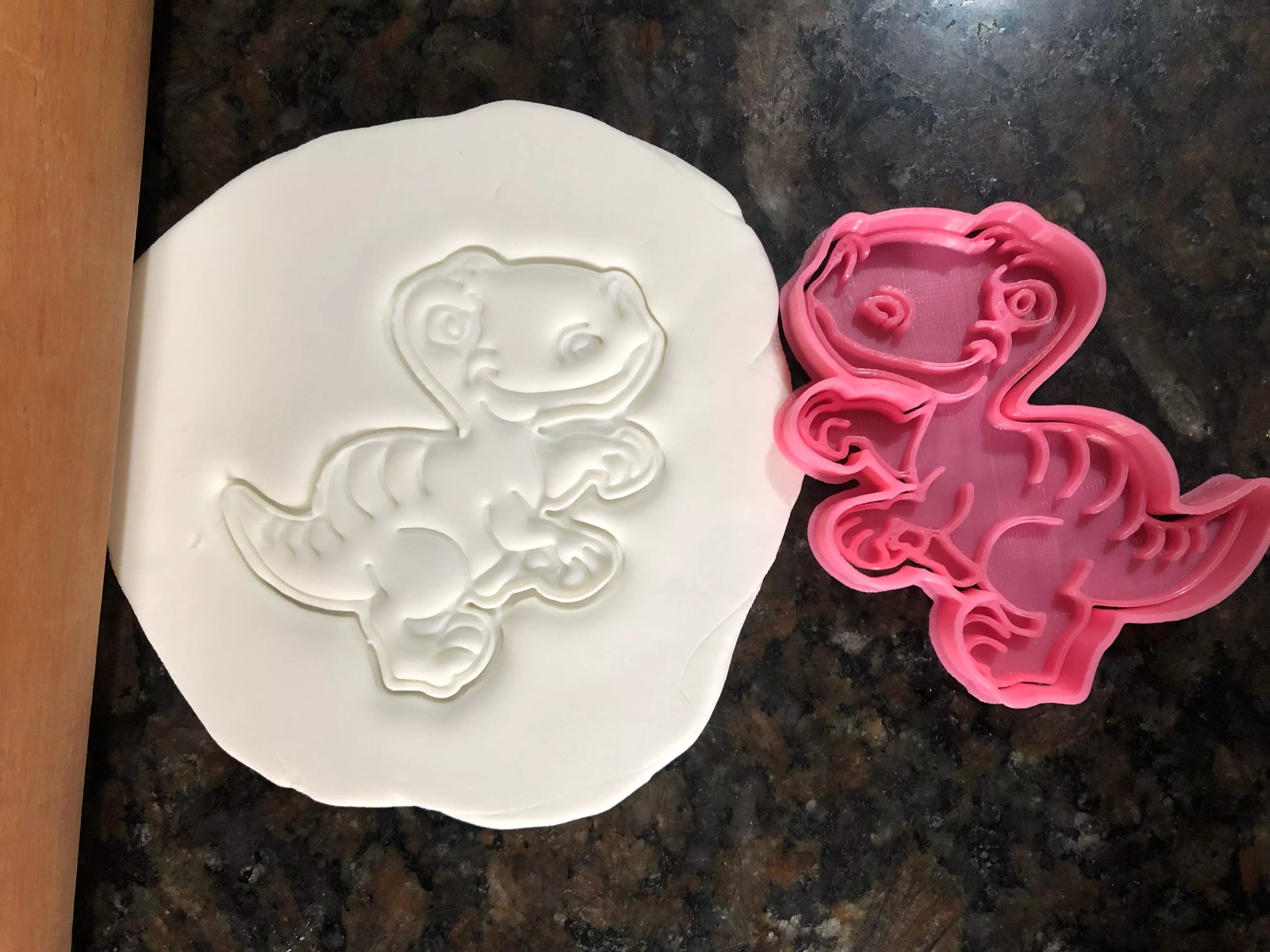 Tyrannosaurus Rex cookie cutter TREX 3D print model