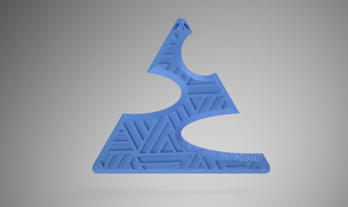 Triangle Necklace 3D print model_10